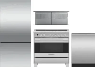 4 Piece Package Includes Refrigerator, Range, Hood And Dishwasher